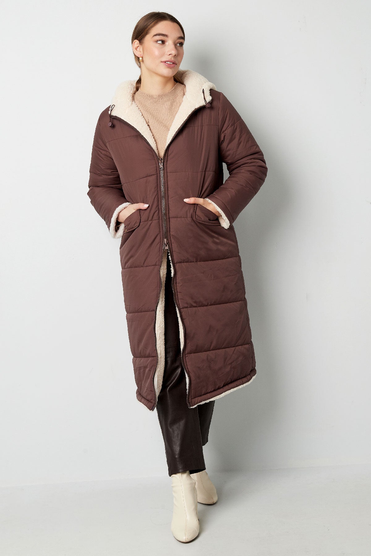 Nylon long coat