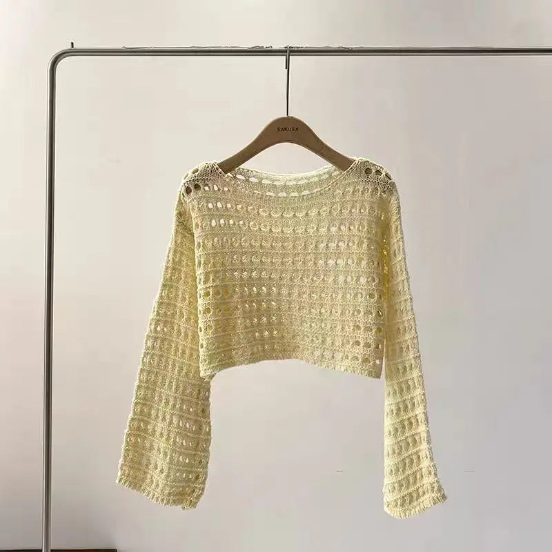 Crochet Knit Top
