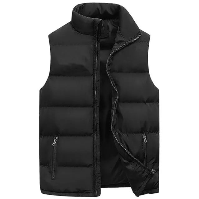 Mens Vest Jacket Warm Sleeveless