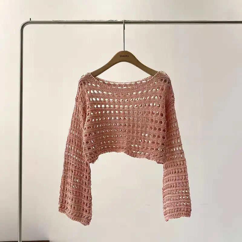Crochet Knit Top