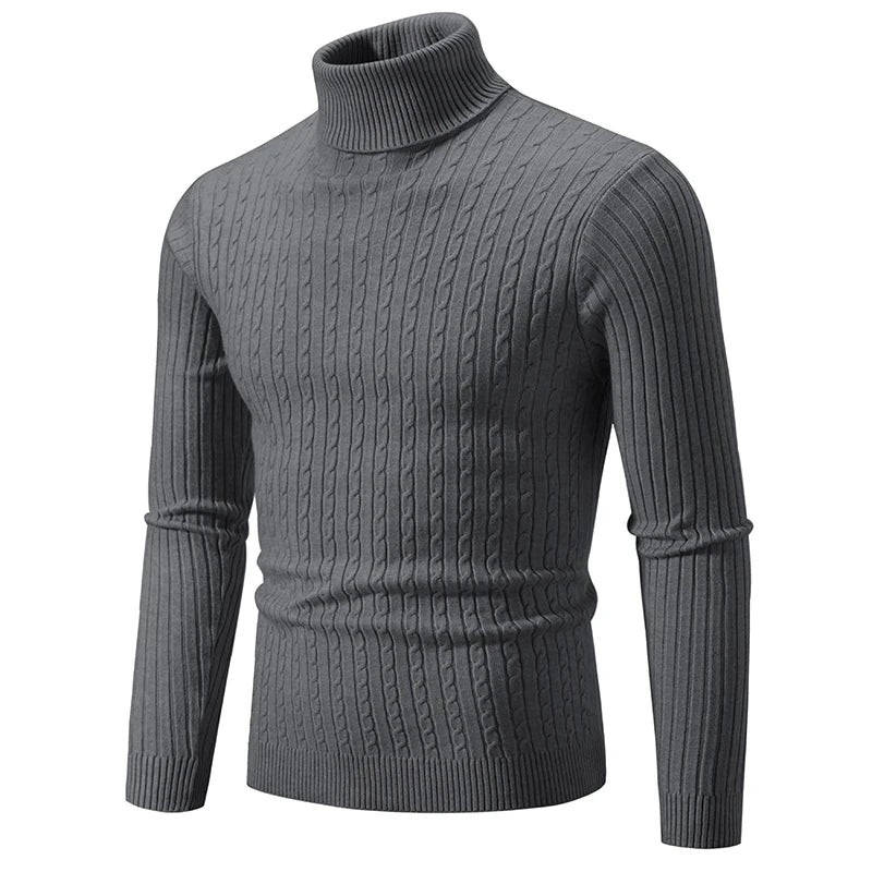 2025 New Men's High Neck Sweater