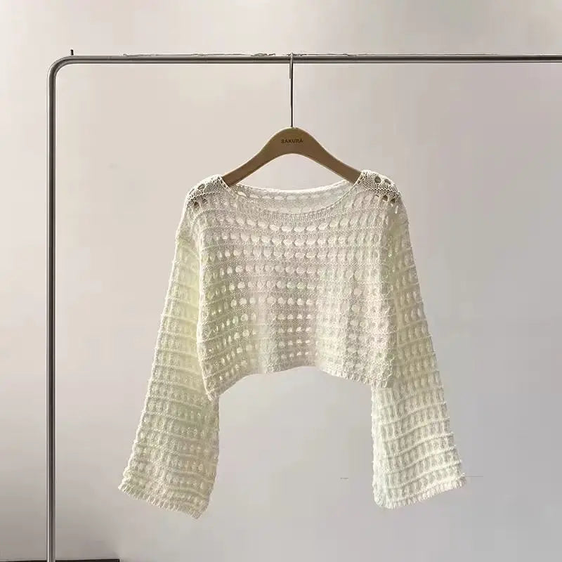 Crochet Knit Top