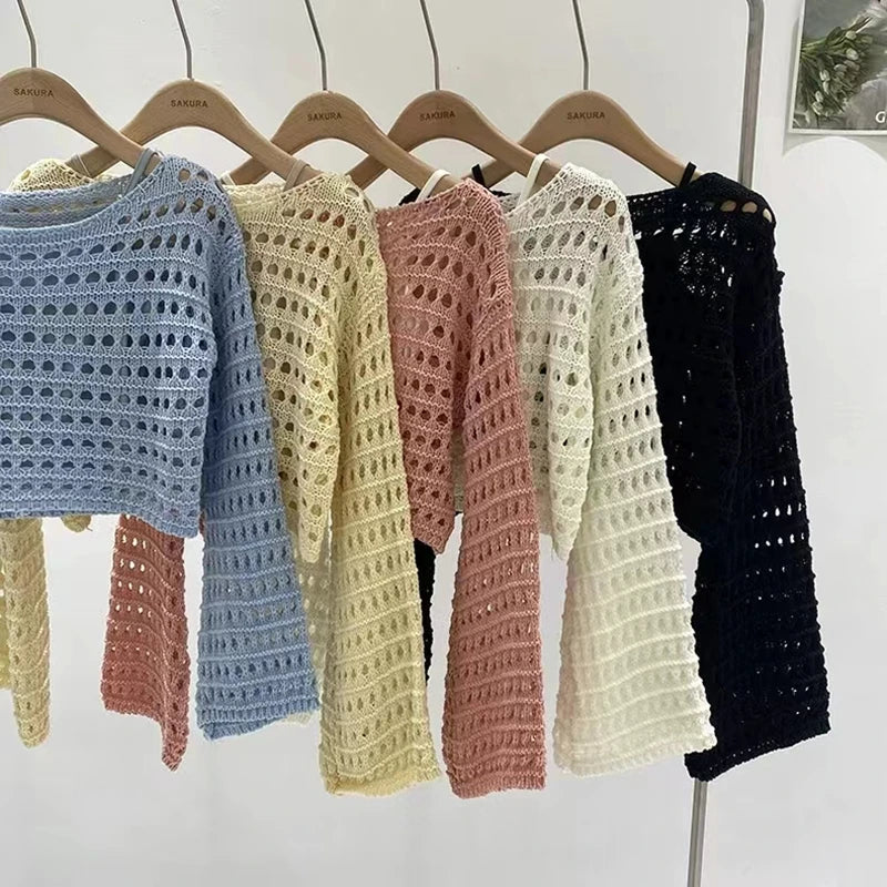Crochet Knit Top