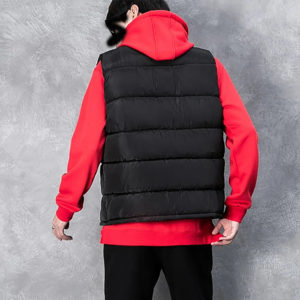 Mens Vest Jacket Warm Sleeveless
