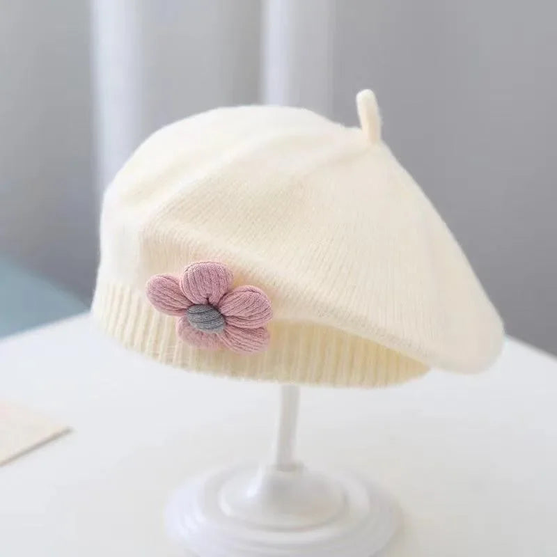 Flower Baby Beret Knitted