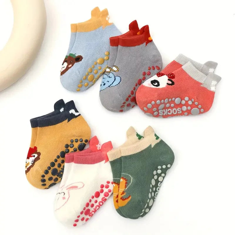 6 Pairs Kids Cotton Socks