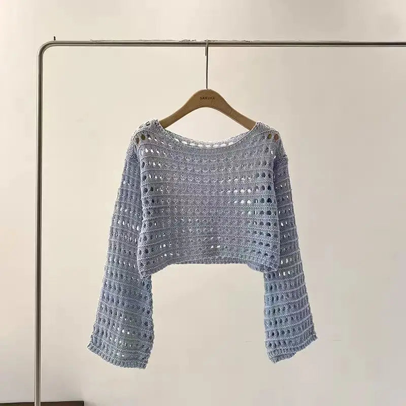 Crochet Knit Top