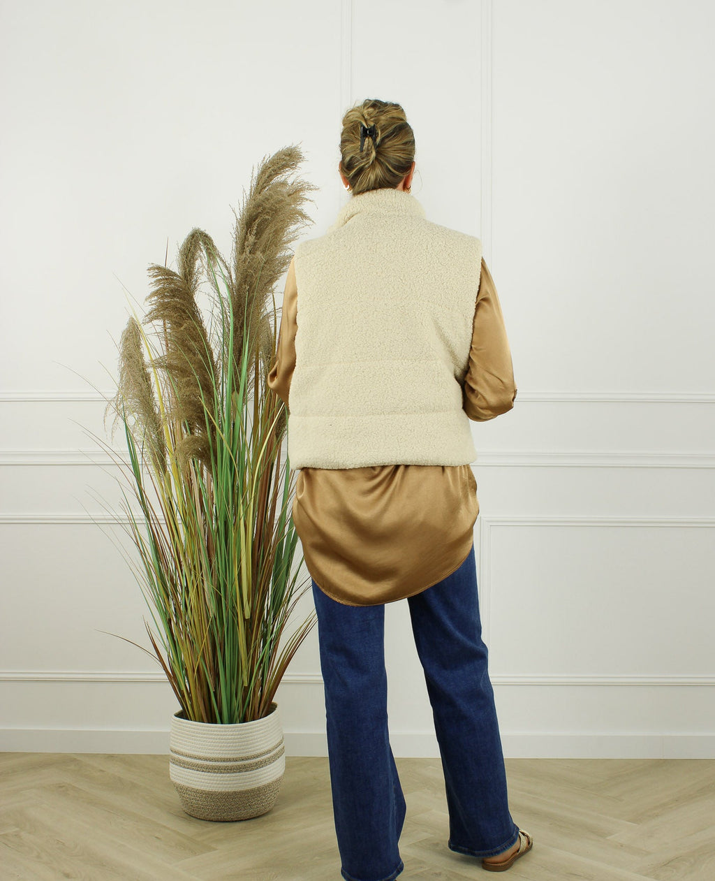 Borg Gilet Belissa – Licht Beige