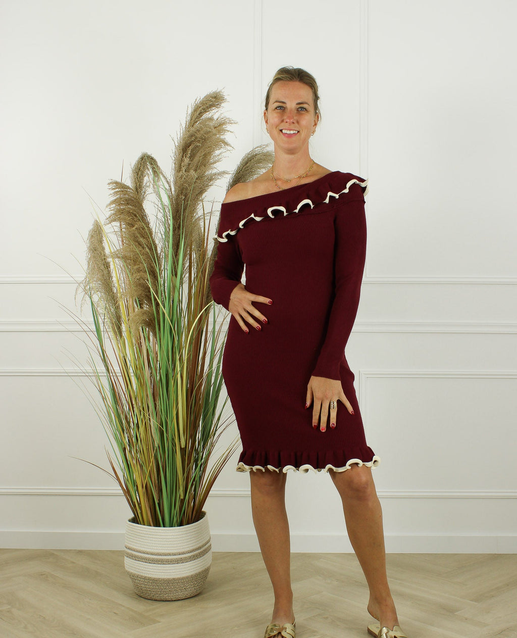 Jurk Carmen - Bordeaux