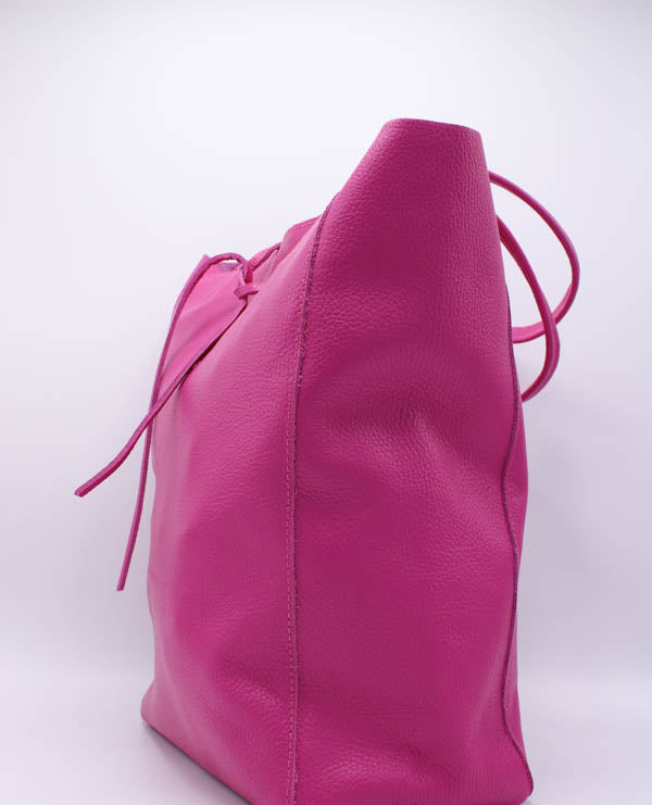 Tas Shopper Zip - Fuchsia
