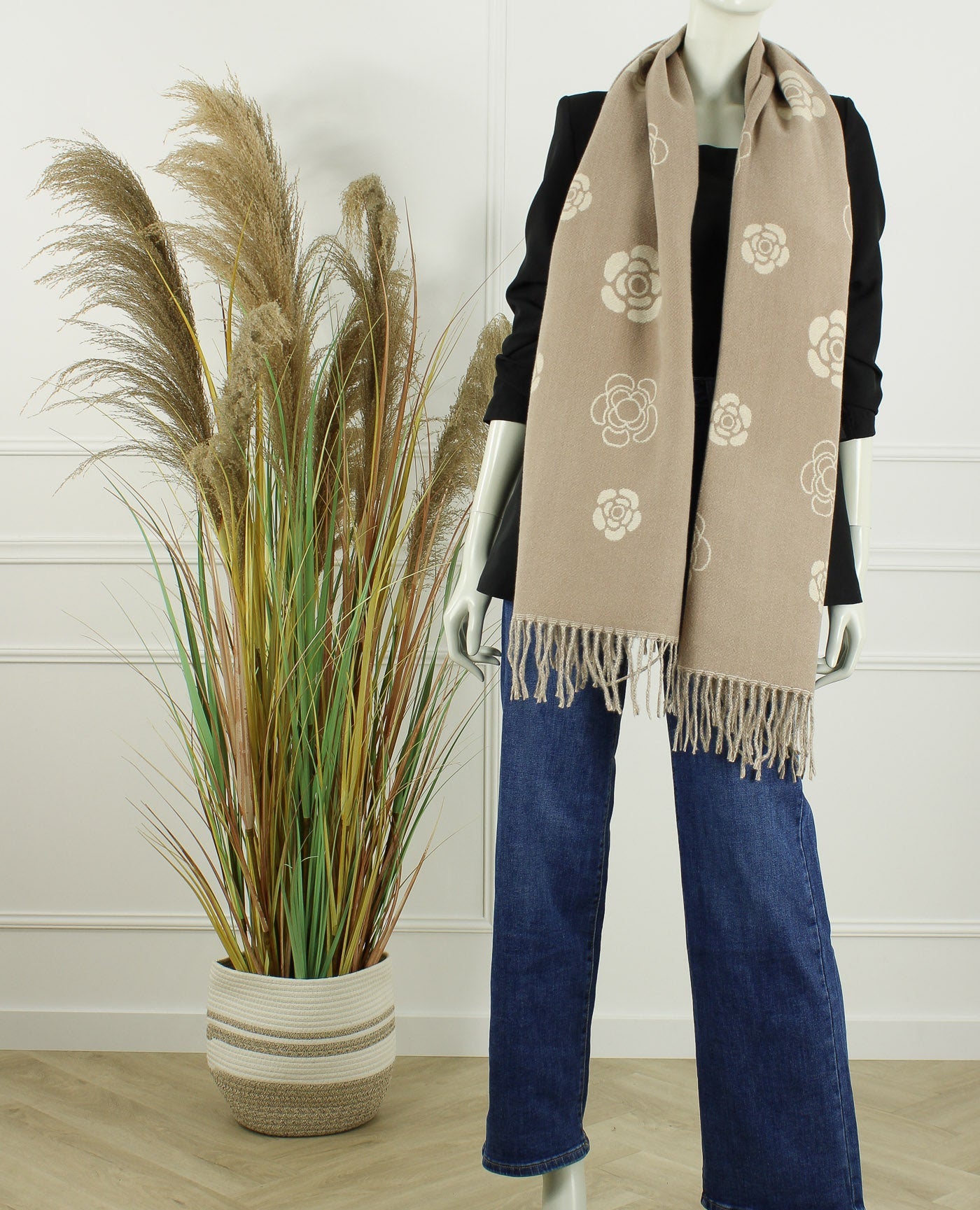 Sjaal Lovebe – Licht Taupe