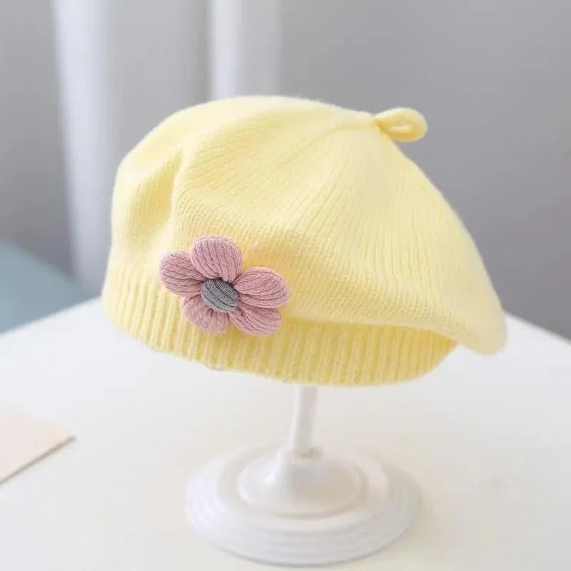 Flower Baby Beret Knitted
